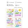 Religious Bible Verse Wall Art - LARGE 11X14 - Christian Decor for Kids Room, Boys, Girls Bedroom - Catholic Scripture Gifts for Women - Aesthetic Wall Collage Kit - Positive Inspirational Quotes view 2