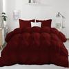 Cotton Farm All-Season 500 GSM Wine Goose Down Alternative Quilted Pinch Pleated 3 Piece Comforter Set 800 Thread Count Egyptian Cotton Soft & Fluffy Breathable California King view 2