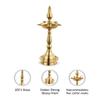 AVADOR Handcrafted Brass Diya for Puja | Traditional Indian Oil Lamp for Diwali, Home Temple, Decoration | Kerela Fancy (2) view 2