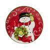 Certified International Holiday Magic Snowman 6" Canape/Luncheon/Snack Plates, Set of 4 view 2
