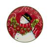 Certified International Holiday Magic Snowman 6" Canape/Luncheon/Snack Plates, Set of 4 view 4