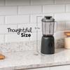 IRIS USA 3-Speed High-Power Professional-Grade Countertop & Kitchen Blender - 50 oz Tritan Jar, Titanium-Coated Stainless Steel Blades, Black for Smoothies, Protein Shakes view 2