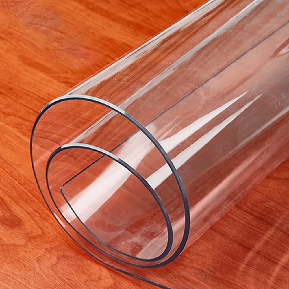 Advap 2mm Clear PVC Tablecloth Waterproof Soft Glass Transparent Table Protector Cover for Office Computer Desk Sofa Table Dining Table Garden Furniture 60x120cm (Size : 31x71in/80x180cm)