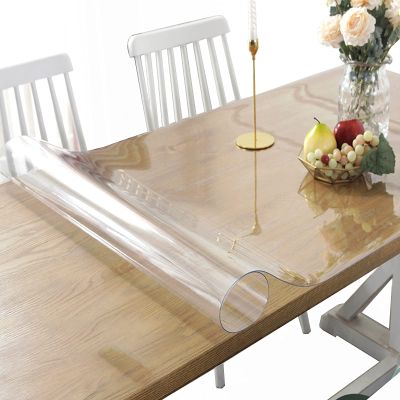 2mm Thick Clear Tablecloth PVC Plastic Table Cover Protector Vinyl Waterproof Anti-hot Table Sheet for Garden Table Coffee Table (Size : 23.5x39Inch/ 60x100cm) (Size : 39x59in/100x150cm)