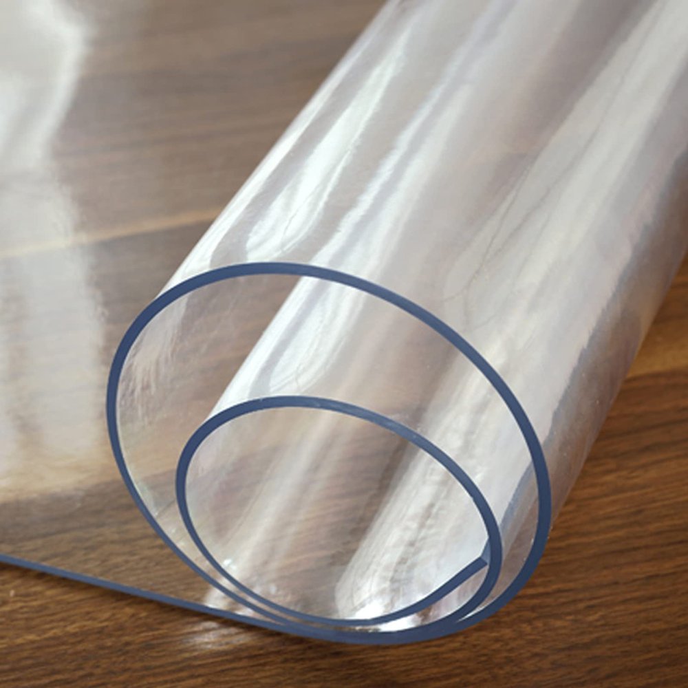 Clear Table Protector PVC Plastic Table Cloth Transparent Waterproof Tablecover Heat Resistant Oilcloth Carpet Protection Mat Floor Pad - 2mm Thick 90180cm (Size : 31x55in/80x140cm)