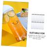 Cabilock 10pcs Creative Transparent Tea Bottles Lid Disposable Plastic Beverage Containers for Easy Storage and Freshness for Drinks and Yogurt view 4