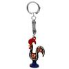 Galos Good Luck Portuguese Barcelos Rooster Metallic Keychain (Black), Medium view 2