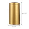Cabilock Wine Bottles 200Pcs PVC Heat Shrink Capsules Wine Shrink Wrap Sleeves Caps Wine Bottle Shrink Caps for Wine Cellars and Home Use (Golden) Wine Corks view 2