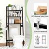 MallKing Over The Toilet Storage, Wooden 3-Tier Over-The-Toilet Rack Bathroom Space Saver Organizer, Freestanding Above Toilet with Toilet Paper Holder and Hooks (Black) view 4