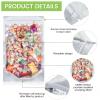 200 Pcs Resealable Bags Food Storage Sealable Bags for Packaging Clear Window Polyester Film pouch with Aluminum Foil Back Stand up Reusable Pouch for Small Business Party Favor(5.51 x 7.87 Inch) view 4
