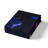 3D Honeycomb Duvet Cover Set Twin Size,Red and Blue Neon Light Hexagon Geometric Comforter Cover for Kids Boys Teens Bedroom,Abstract Art Polyester Soft Bedding Set with 1 Pillowcase, (No Comforter) view 4