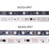 DC12V 5M WS2811 LED Pixel Strip Light RGB Full Color 5050 Led Strip Ribbon Flexible Addressable Digital LED Tape 1 Ic Control 3 White FPC IP65 30LEDS view 4