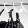 Bag-a-Vie Purse Hanger for Closet - Handbag Organizer Hooks for Hanging Bags & Purses, Protecting Bag Shape & Organizing Space (3 Hangers, White Plastic) view 1