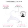 Bag-a-Vie Purse Hanger for Closet - Handbag Organizer Hooks for Hanging Bags & Purses, Protecting Bag Shape & Organizing Space (3 Hangers, White Plastic) view 3
