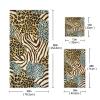 ALAZA Zebra Tiger Leopard Animal Print Soft 3 Piece Bath Towels Set for Bathroom Spa Hotel, 1 Bath Towel+ 1 Hand Towel+ 1 Washcloth view 3