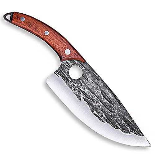 Boning Knife, Forged Slaughter boning small scimitar special skinning killing pigs butcher killing fish Vegetables Fruit cutting meat knife BY ZZYY (Color : Style A)