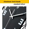 Clock Large Wall Clock MDF + Iron Bracket, for Living Room Decor Metal Non-Ticking Silent Art Big Wall Clock Decor Decorative Wall Clock, 14in/ 18in/ 22in/ 24in view 4