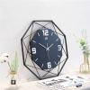 Clock Large Wall Clock MDF + Iron Bracket, for Living Room Decor Metal Non-Ticking Silent Art Big Wall Clock Decor Decorative Wall Clock, 14in/ 18in/ 22in/ 24in view 1
