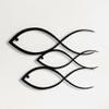 Animlas Metal Wall Art Works - Fish Family Metal Wall Decor Home Office Decoration Bedroom Living Room Decor (36"W x 22"H / 90x56cm) view 1