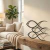 Animlas Metal Wall Art Works - Fish Family Metal Wall Decor Home Office Decoration Bedroom Living Room Decor (36"W x 22"H / 90x56cm) view 2
