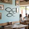 Animlas Metal Wall Art Works - Fish Family Metal Wall Decor Home Office Decoration Bedroom Living Room Decor (36"W x 22"H / 90x56cm) view 3