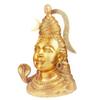 Kartique Brass Lord Shiva Head Statue Idol Wearing Rudraksha Mala Shiv Murti Statue for House Warming Mahashivaratri Gift Antique Height 21 Inch Gold Size : Large view 3