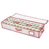 Sattiyrch Plastic Christmas Ornament Storage Box with Trays,Customizable Dividers, Dust-Proof Durable Ornament Organizer Holder,Christmas Storage Containers,Holds 96 x 3 Ornaments view 1