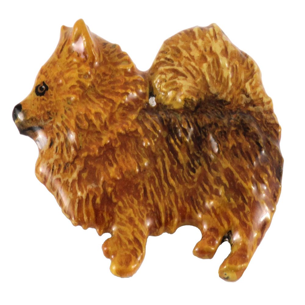 Handcrafted Hand Painted B Pomeranian Full Body Magnet for Personalizing Home Office School Classroom Refrigerator Whiteboard Locker - Made in USA - SKU DP440BFMAG