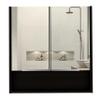 Depot E-Shop Tatacoa Mirror Medicine Cabinet with One Open Shelf and Three Interior Shelves, 24.6" H, Black, Bathroom view 1