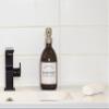 Artanis Home Refillable Amber Glass Hand Soap Dispenser 16 oz Chrome Accent Waterproof Labeled Apothecary Bottle with Stainless Steel Pump view 2