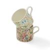 Spode Morris & Co Porcelain Mugs, Set of 2 - 12oz Microwave and Dishwasher Safe Tea & Coffee Cups for Kitchen Countertop or Home Brew Coffee Station, Great Gift for Mothers (Blackthorn & Golden Lily) view 2