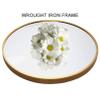 URINGO Modern Style Circle Hanging Mirror, Decorative Metal Frame Round Wall Mirror for Home Bedroom, Bathroom, Washroom, Living Room, Entryways (Gold, 27.5) view 3