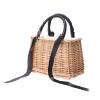 PRETYZOOM Wicker Rattan Flower Basket, Black, 150 cm view 1