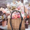 PRETYZOOM Wicker Rattan Flower Basket, Black, 150 cm view 2