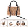 PRETYZOOM Wicker Rattan Flower Basket, Black, 150 cm view 4