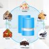 100 Pack Smell Mylar Proof Bags for Food Storage, Resealable Packaging Bag for Small Business, Stand Up Foil Pouches Reusable Heat Sealable Bags with Clear Window (Blue, 7.0x10.2 In) view 3