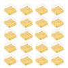 Hemoton Cake Carrier 150pcs Square Mooncake Boxes Clear Moon Cake Trays Mini Single Box Square Cookies Muffins Dome Box for Wedding Birthday Party 50g Container view 1
