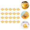 Hemoton Cake Carrier 150pcs Square Mooncake Boxes Clear Moon Cake Trays Mini Single Box Square Cookies Muffins Dome Box for Wedding Birthday Party 50g Container view 4