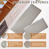 24 x 60 Inch Extra Support Anti Fatigue Comfort Kitchen Mat, Waterproof Long Kitchen Runner, Non-Slip Standing Desk Mat, Commercial Pads for Offices, Home, Garages (Bordeaux Cabblestone, 24'' x 60'') view 3
