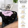 Custom Baby Blanket with Name, Personalized Kids Blanket with Unicorn Pattern for Girls Boys Soft Throw Fleece Blanket Customized Name Receiving Swaddle Blanket Birthday 40"x50" view 4