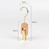 8Pcs Wooden Hat Pants Hanger Clip Laundry Hooks Clip Swivel Hanging Curtain Clips Clothes Pins Beach Towel Clips view 4