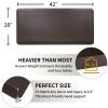 20x 42 Inch Extra Support Anti Fatigue Comfort Kitchen Mat, Waterproof Long Kitchen Runner, Non-Slip Standing Desk Mat, Commercial Pads for Offices, Home, Garages (Bordeaux Coffee, 20'' x 42'') view 2