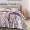 Custom Baby Blanket with Name, Personalized Kids Blanket with Unicorn Pattern for Girls Boys Soft Throw Fleece Blanket Customized Name Receiving Swaddle Blanket Birthday 40"x50" view 3