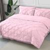 Epic Cotton Pinch Pleated Bedding Comforter Sets for Twin Bed - 8 Pieces Pintuck Bed in a Bag, Baby Pink Color, Comforters, Sheets, Bedskirt, Pillowcases & Shams - 24" Deep Pocket view 1