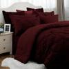 PG Beddings Pinch Pleated Bedding Comforter Sets for Queen Bed - 8 Pieces Pintuck Bed in a Bag, Wine Color, Comforters, Sheets, Bedskirt, Pillowcases & Shams - 24" Deep Pocket view 3