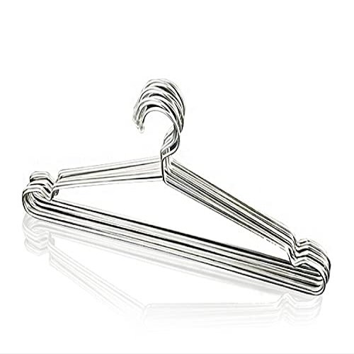 20pcs 32/42CM Metal Clothes Hanger with Groove/Anti-Rust Stainless Steel Hanger (20 Pieces/Lot) (42cm)