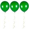 100pcs Dark Green Balloons, 12 inch Green Latex Party Balloons Helium Quality for Birthday Party, Dinosour Masquerade,Baby Shower,Wedding Christmas Party Decoration (with Ribbon) view 2