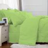 Epic Cotton Pinch Pleated Bedding Comforter Sets for Olympic Queen Bed - 8 Pieces Pintuck Bed in a Bag, Sage Color, Comforters, Sheets, Bedskirt, Pillowcases & Shams - 24" Deep Pocket view 4