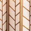 Benjara 3 Panel Screen with Jute Linen Fabric and Wooden Frame view 3