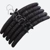 10pcs Satin Padded Hanger Silk Wrapped Clothes Hanger Clothes Hanging Silver Hook Sponge Hangers Clothes Shop Display Hangers (17,38cm) view 1